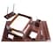 Dacasso Dark Brown Bonded Leather 9-Piece Desk Set DF-3609 - alternate 2